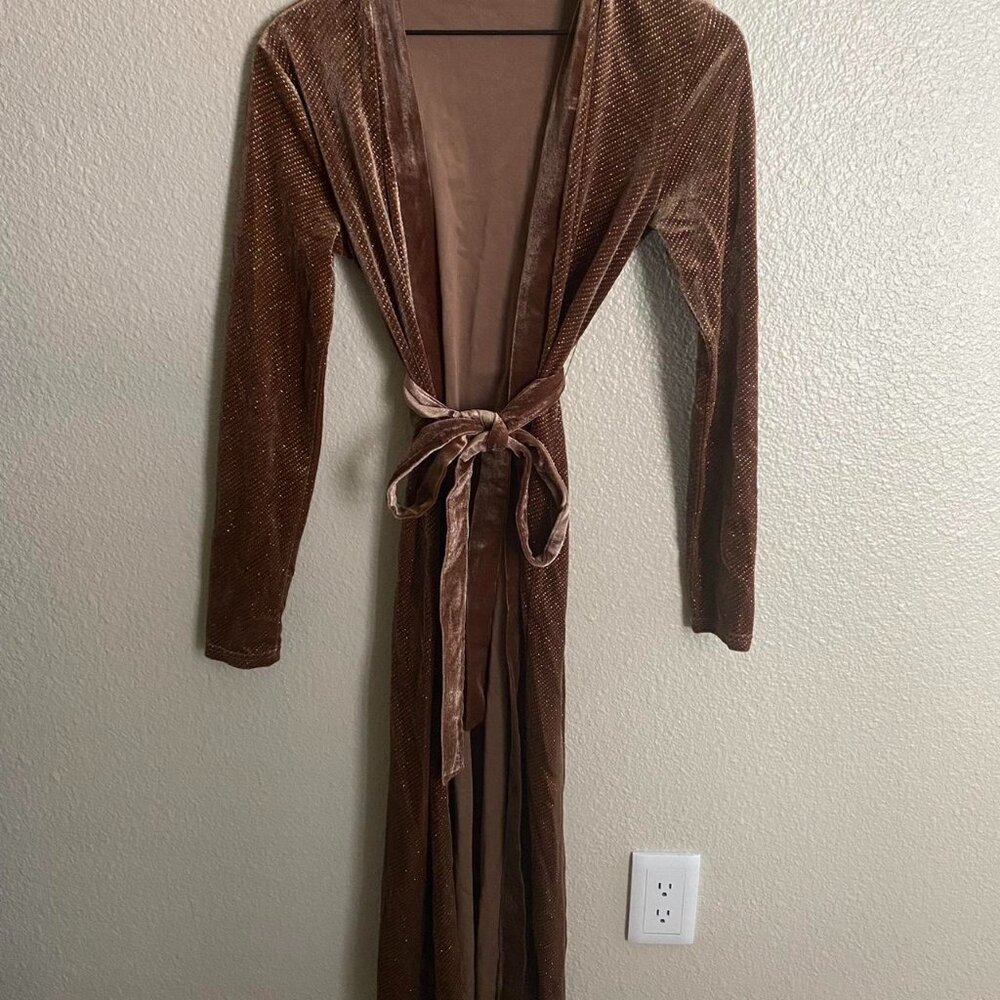 Windsor Women's Brown and Gold Cardigan